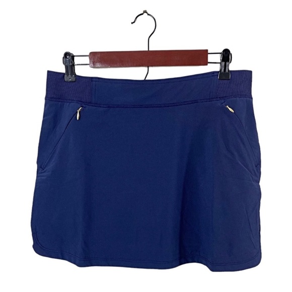 Lilly Pulitzer Run Around Skort True Navy Blue Sz L Luxletic Golf Tennis - Picture 5 of 9